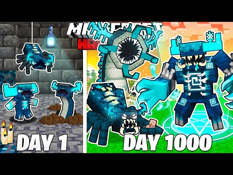 1000 Days as Warden Monsters in Hardcore Minecraft