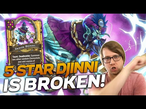 NEW PATCH! 5-STAR DJINNI IS BROKEN! | Hearthstone Battlegrounds | Savjz
