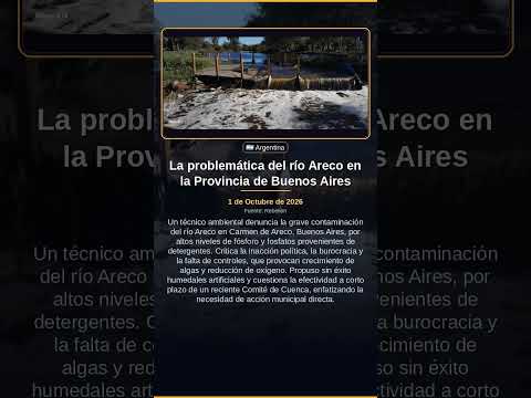 La problemática del río Areco en la Provincia de Buenos Aires