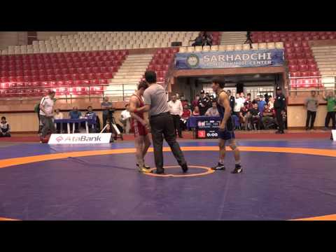 AWFCUP / Nugzar Tsurtsumia (GEO) - Sardar Konushbayev (KGZ) GR juniors 50 kg final