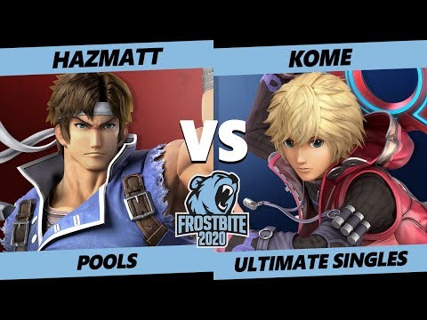 Frostbite 2020 SSBU Pools - OC | Hazmatt (Richter, Ken) Vs SG8 | Kome (Shulk) Smash Ultimate Singles