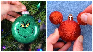 Tis the season to shine with these clever ornament hacks for your Christmas tree! 🎄✨