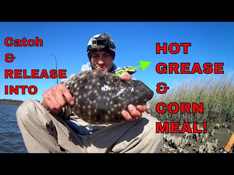 SALTWATER INSHORE KAYAK FISHING North Florida. Catching FLOUNDER. HOOK EM IN THE MOUTH. PING PONG!