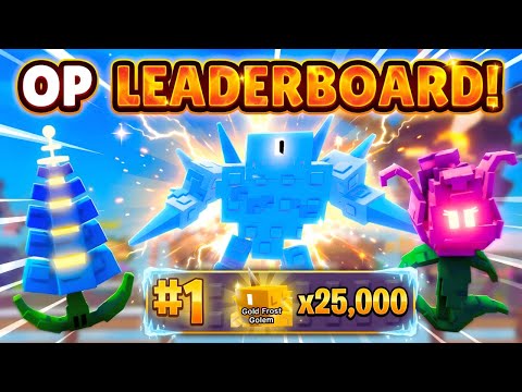 Can Our OP TEAM TOP LEADERBOARDS In Garden Tower Defense?!