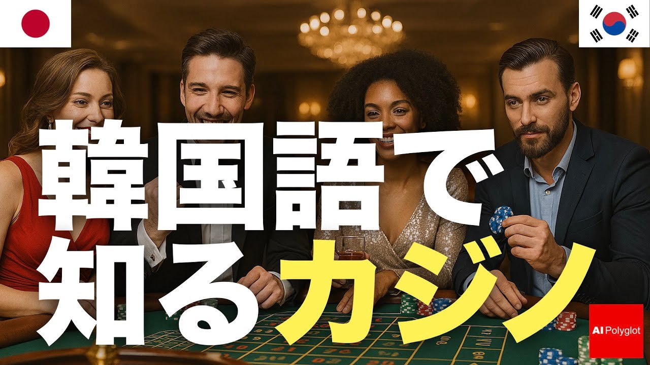 韓国語で知るカジノ | 聞き流し | 第二外国語 | 音声学習 | リスニング練習 韓国語で知るカジノ | 聞き流し | 第二外国語 | 音声学習 | リスニング練習