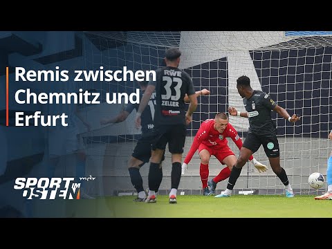 Zwei Torwart-Patzer zum Abschluss: Remis zwischen Chemnitz und Erfurt | Sport im Osten | MDR