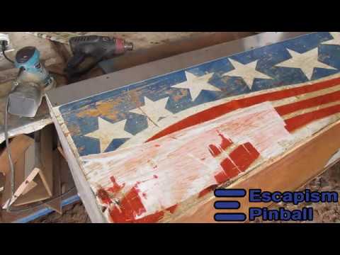 Pinball Restoration - Repainting a Spirit of 76. Part 4.
