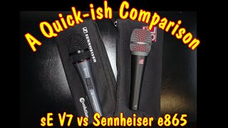 Video thumbnail for sE Electronics V7 vs Sennheiser e865 S (with on/off switch) - A Request... by Anton Browne