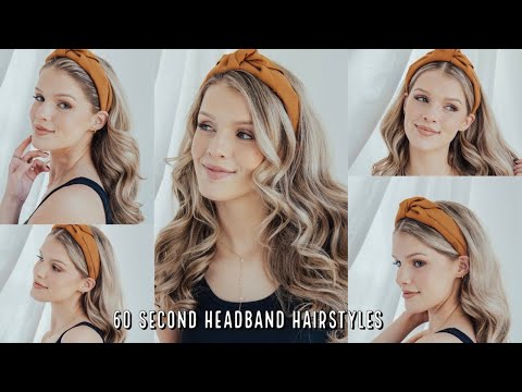 3 60 SECOND Trendy Headband Hairstyles!