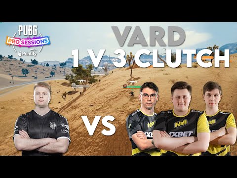 PUBG Pro Sessions • TSM Vard 1v3 CLUTCH