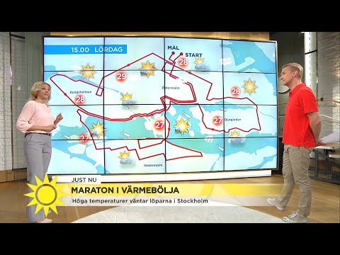 Maraton i värmebölja - Nyhetsmorgon (TV4)