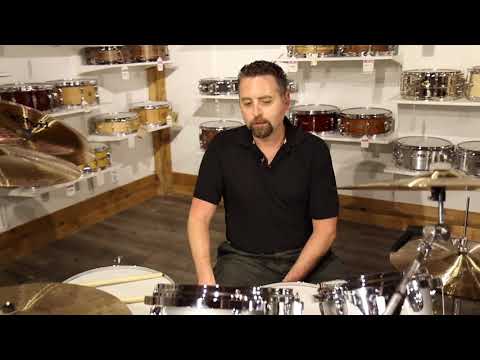 Gretsch USA Custom 4pc Drum Set Silver Mist Gloss - Video Demo