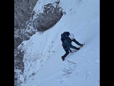 Ice axes and crampons exercise