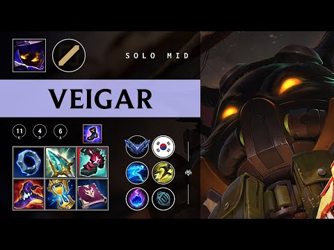 Veigar Mid vs Ahri - KR Diamond Patch 26.02