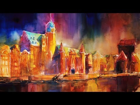 Gdansk Summernight -  Watercolor Evolution