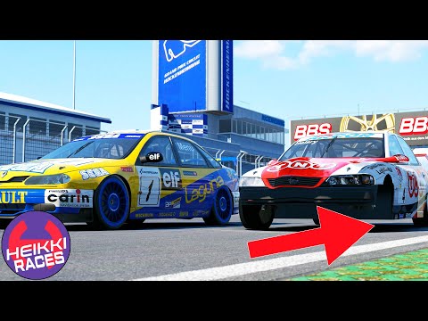 Server tan roto que hay un coche con 3 ruedas (RaceRoom / Hockenheim / Super Touring) || Heikki360ES