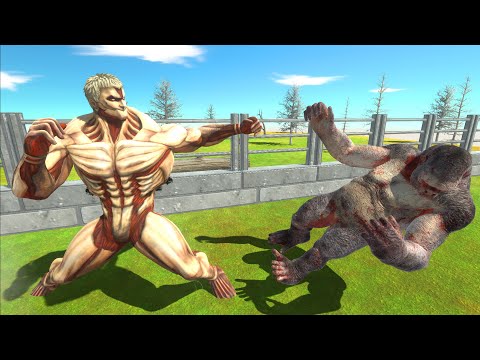 Armored Titan Battle with every unit - Animal Revolt Battle Simulator