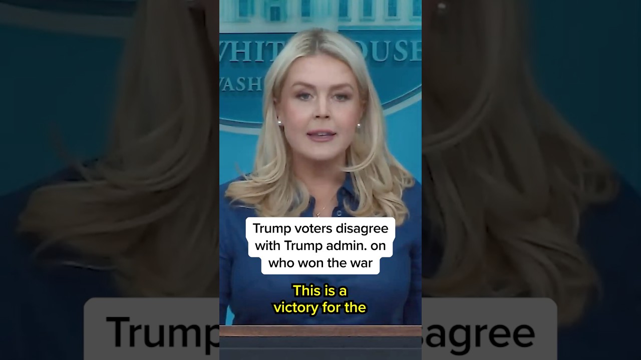 Trump voters disagree with Trump admin. on who won the war