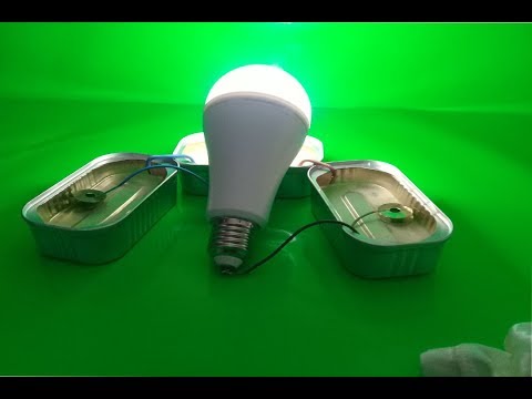 salt water with LED light bulbs , Free energy- Experiment DIY science projects at home 2018