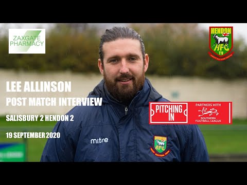 Lee Allinson post-match v Salisbury - 19 September 2020
