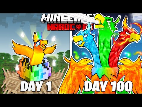 100 Days as Elemental Phoenix - Hardcore Minecraft