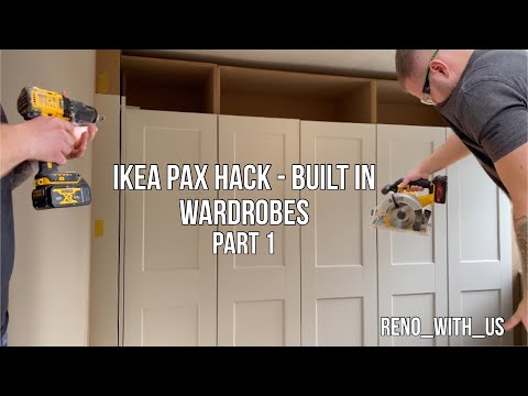 Ikea Pax Wardrobes -  DIY Built In | Dressing room | Part 1