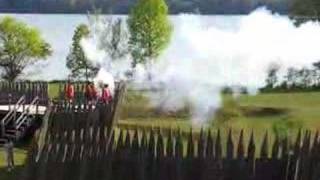 preview picture of video 'Ft. Loudoun, TN, Demere Days 2007 - canon firing #1'