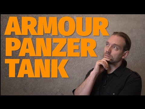 Panzer, tank, armor - where do these words actually come from?