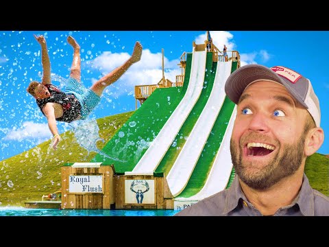 BSR Cable Park Royal Flush - Most Insane Water Slide In Texas!!!