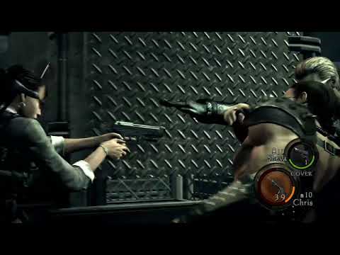 chris punches wesker in sync