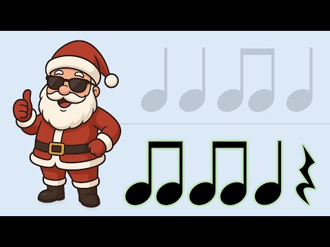 Easy Christmas Rhythm | Eighth Note Play-Along 🎅🎶