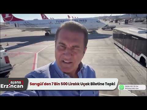 Sarıgül'den 7 Bin 500 Liralık Uçak Biletine Tepki