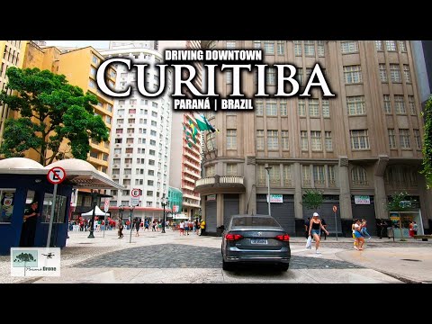 Curitiba, Paraná, Brasil - Driving Downtown #GoPro #curitiba
