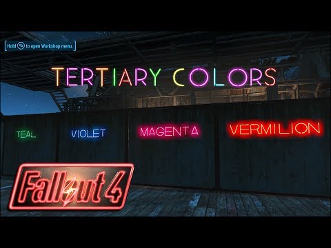 New Neon Lettering Colors for Your Settlement 🚥 Fallout 4 No Mods Shop Class