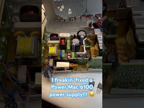 I can’t believe I actually fixed a power supply! (Power Macintosh 6100) #vintagemacintosh