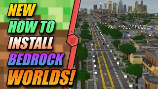 How To Install Minecraft Bedrock Worlds In 7 Minutes! - (Zipped Folder Tutorial)