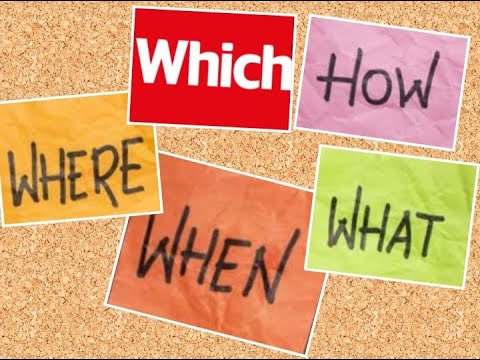 #KSL  HOW TO SIGN THE 4Ws AND A H