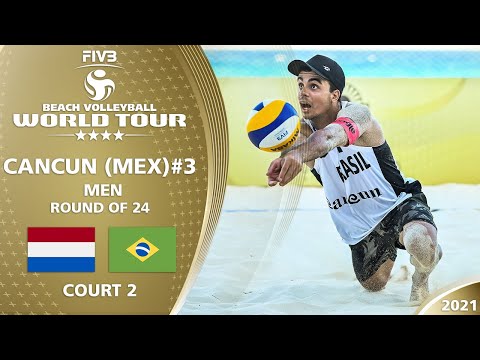 Brouwer/Meeuwsen vs. Guto/Arthur - Men's R24 | Full Match | 4* Cancun 2021 #3