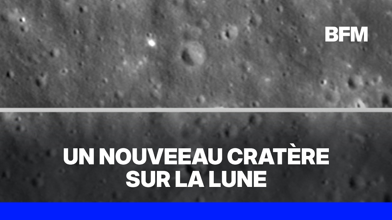 Les images du cratère formé par l'étage supérieur de la fusée SpaceX qui s'est écrasé sur la Lune
