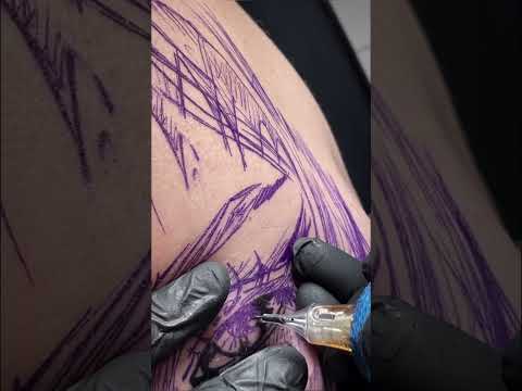 Face real time shading tattoo