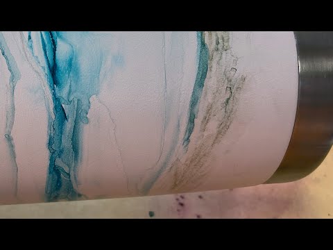 Alcohol Ink Tumblers Creating Delicate Designs  | 623