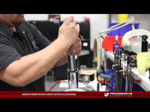 Progressive Suspension Monotube Fork Cartridge Kit on HD Touring Models