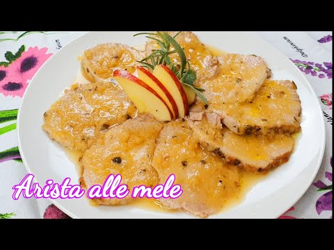 ARISTA DI MAIALE ALLE MELE ED ERBE AROMATICHE BUONISSIMA E DELICATA RICETTA FACILE
