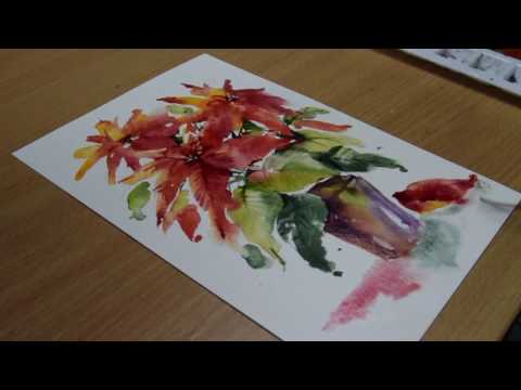LooseWatercolours 'Poinsettia' with Andrew Geeson