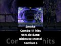 Smoke Combo 11 Hits 95 De Dano Ultimate Mortal Kombat 3