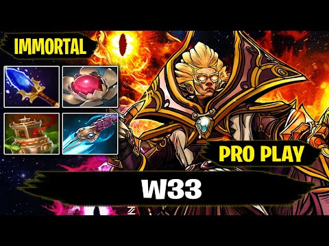 Invoker 7.27d Pro Gameplay by W33 IMMORTAL Rank Dota 2