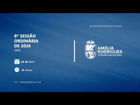8ª SESSÃO ORDINÁRIA DE 2026