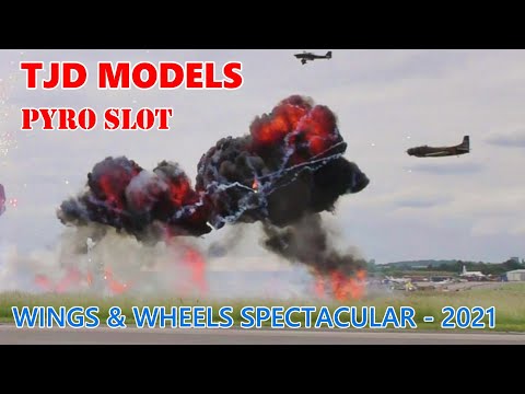 TJD DISPLAY TEAM & PHOENIX FIREWORKS - PYROS DISPLAY AT WINGS & WHEELS RC SPECTACULAR - 2021