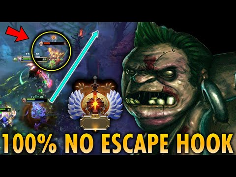 100% NO ESCAPE HOOK!! Immortal Pudge with Insane Hooking Skill NO MERCY | Genius Pudge