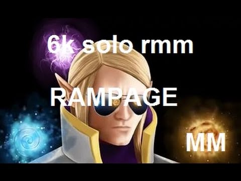 Dota 2 - MM 6K MMR Plays Invoker - Rampage!